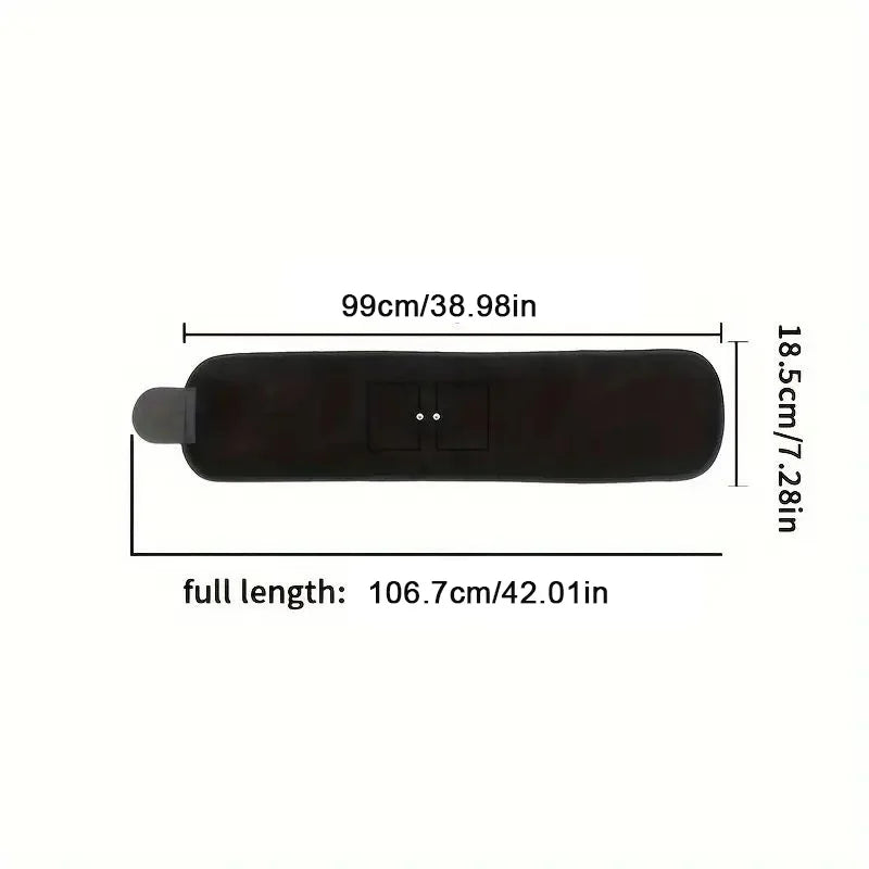 Portable USB Waist & Body Massager Shaping Belt — Electric Trainer for Arms, Hips & Legs — 106.7 x 18.5 cm (42 x 7.3 in)
